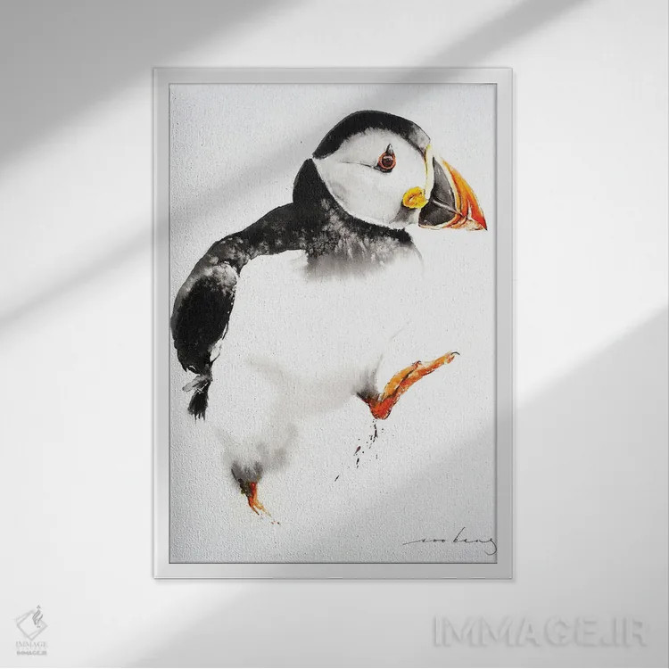 تابلو دکوراتیو قدم اول بهتر اثر سو بنگ لیم - نمای قابدار سفید