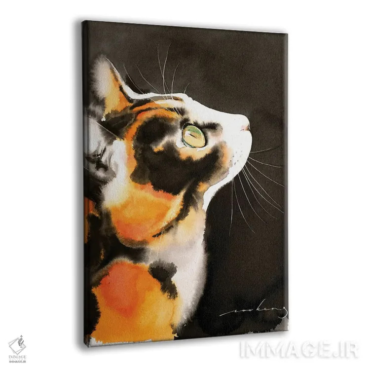 تابلو دکوراتیو نگرنده شبانه اثر سو بنگ لیم - نمای پرسپکتیو محصول