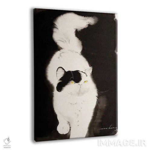 تابلو دکوراتیو راه رفتن گربه ۲ اثر سو بنگ لیم - نمای پرسپکتیو محصول