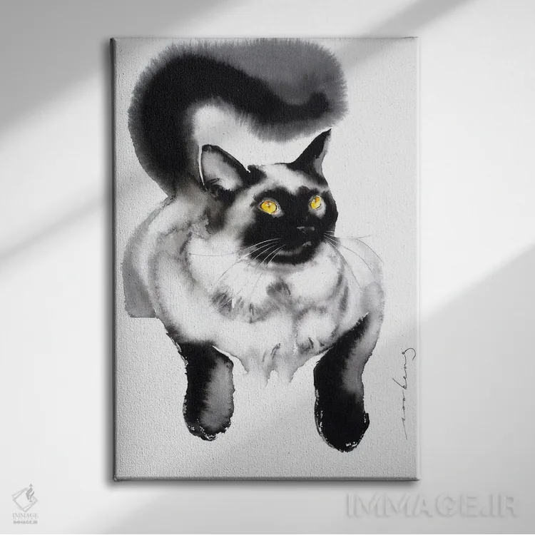 تابلو دکوراتیو ظرافت مخملی ۳ اثر سو بنگ لیم - نمای روبهرو روی دیوار