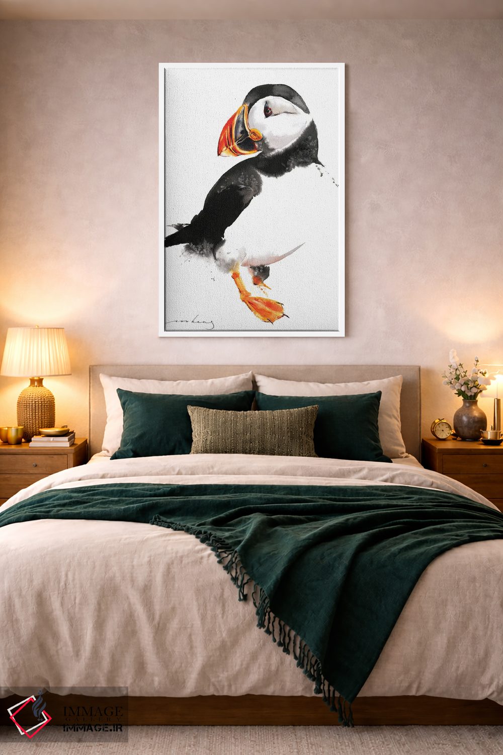 تابلو دکوراتیو پافین اثر سو بنگ لیم - D2W