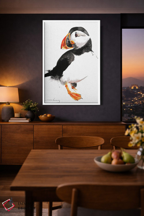 تابلو دکوراتیو پافین اثر سو بنگ لیم - D3W