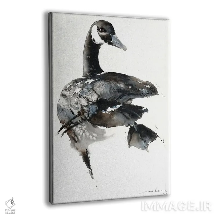 تابلو دکوراتیو رقص غازها اثر سو بنگ لیم - نمای پرسپکتیو محصول