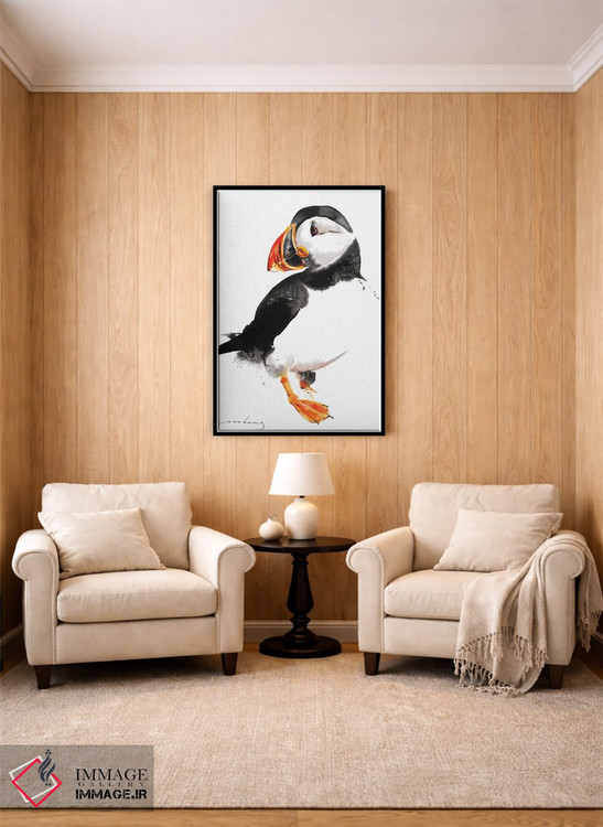 تابلو دکوراتیو پافین اثر سو بنگ لیم - D5B