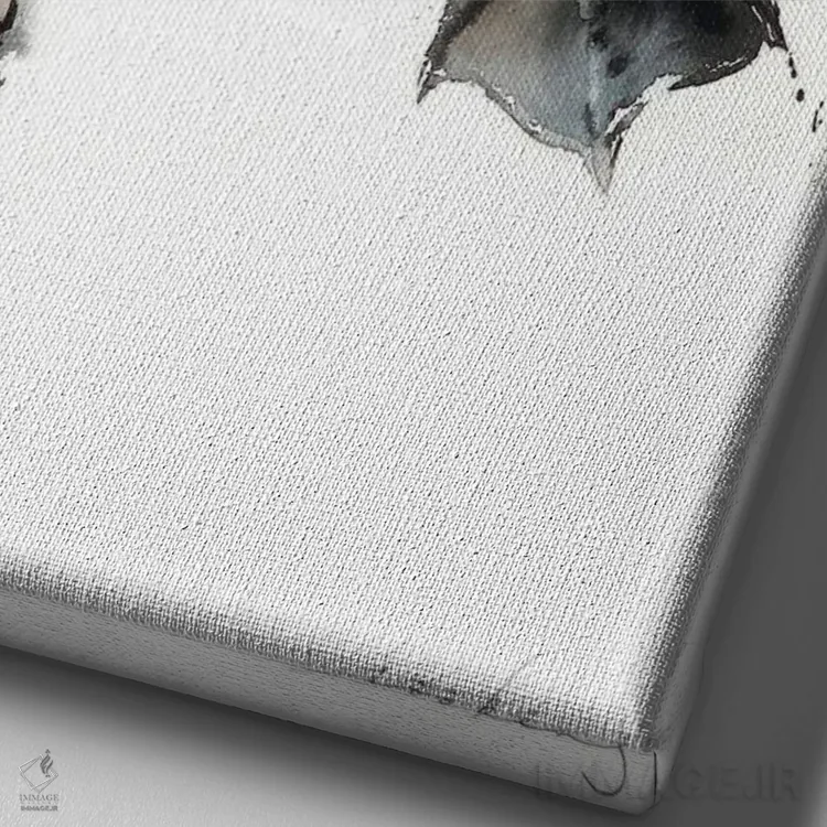 تابلو دکوراتیو رقص غازها اثر سو بنگ لیم - نمای نزدیک بافت بوم