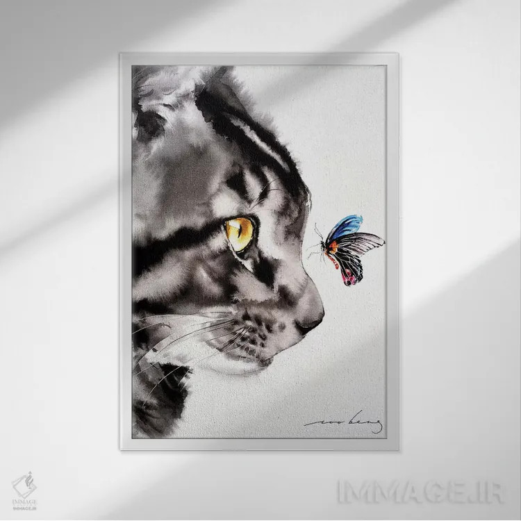 تابلو دکوراتیو برخورد نزدیک I اثر سو بنگ لیم - نمای قابدار سفید