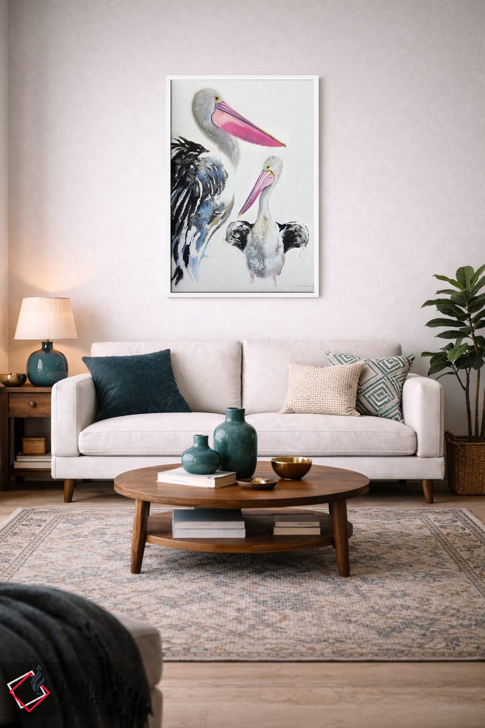 تابلو دکوراتیو پلیکان باوقار اثر سو بنگ لیم - D2W