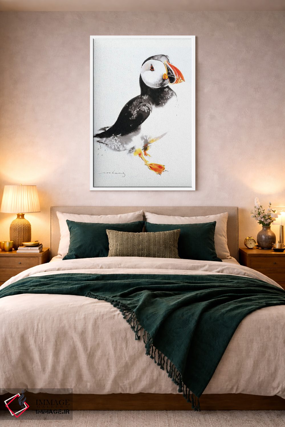 تابلو دکوراتیو پافین ۲ اثر سو بنگ لیم - D3W