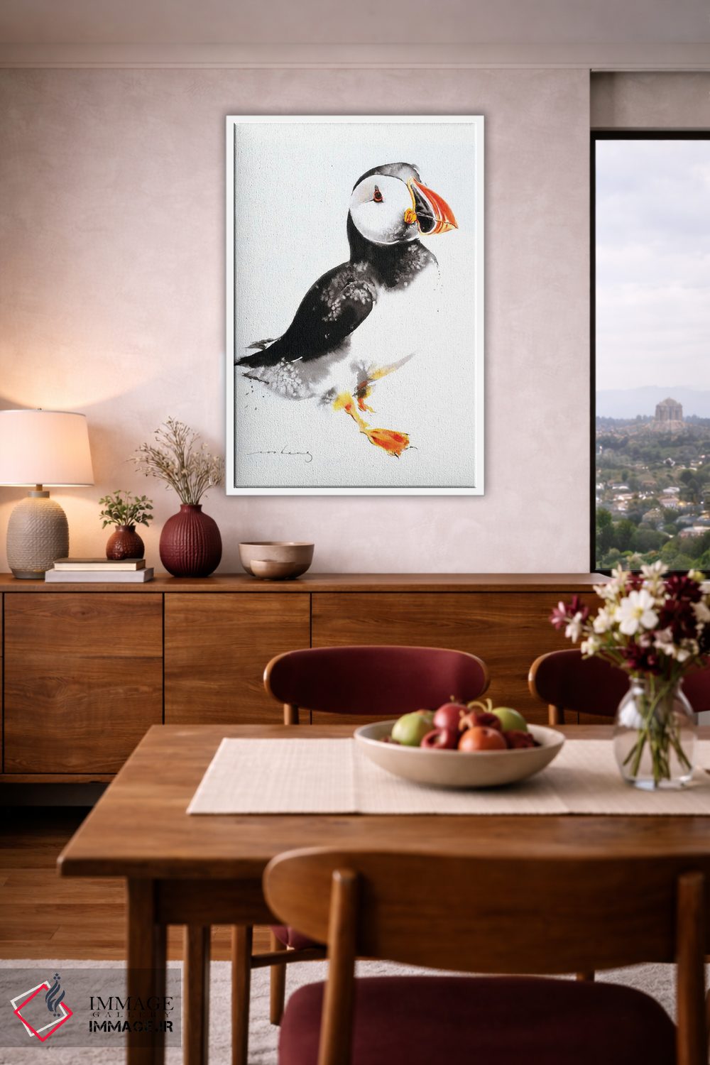 تابلو دکوراتیو پافین ۲ اثر سو بنگ لیم - D4W