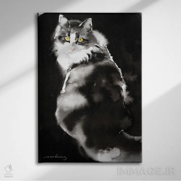 تابلو دکوراتیو دنبال من بیا اثر سو بنگ لیم - نمای روبهرو روی دیوار