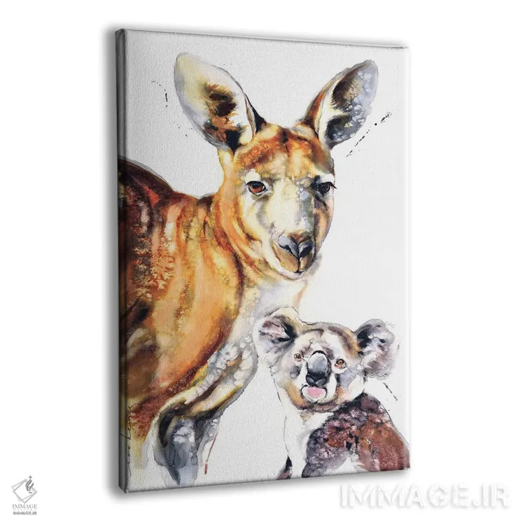 تابلو دکوراتیو دوستان استرالیایی II اثر سو بنگ لیم - نمای پرسپکتیو محصول