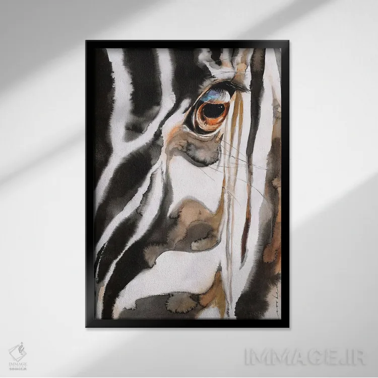 تابلو دکوراتیو خطوط II اثر سو بنگ لیم - نمای قابدار مشکی