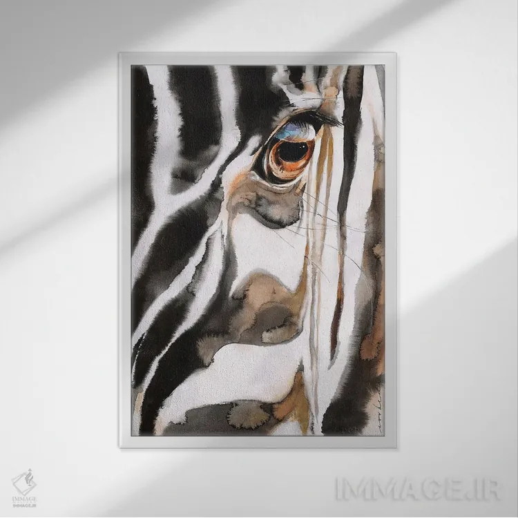 تابلو دکوراتیو خطوط II اثر سو بنگ لیم - نمای قابدار سفید