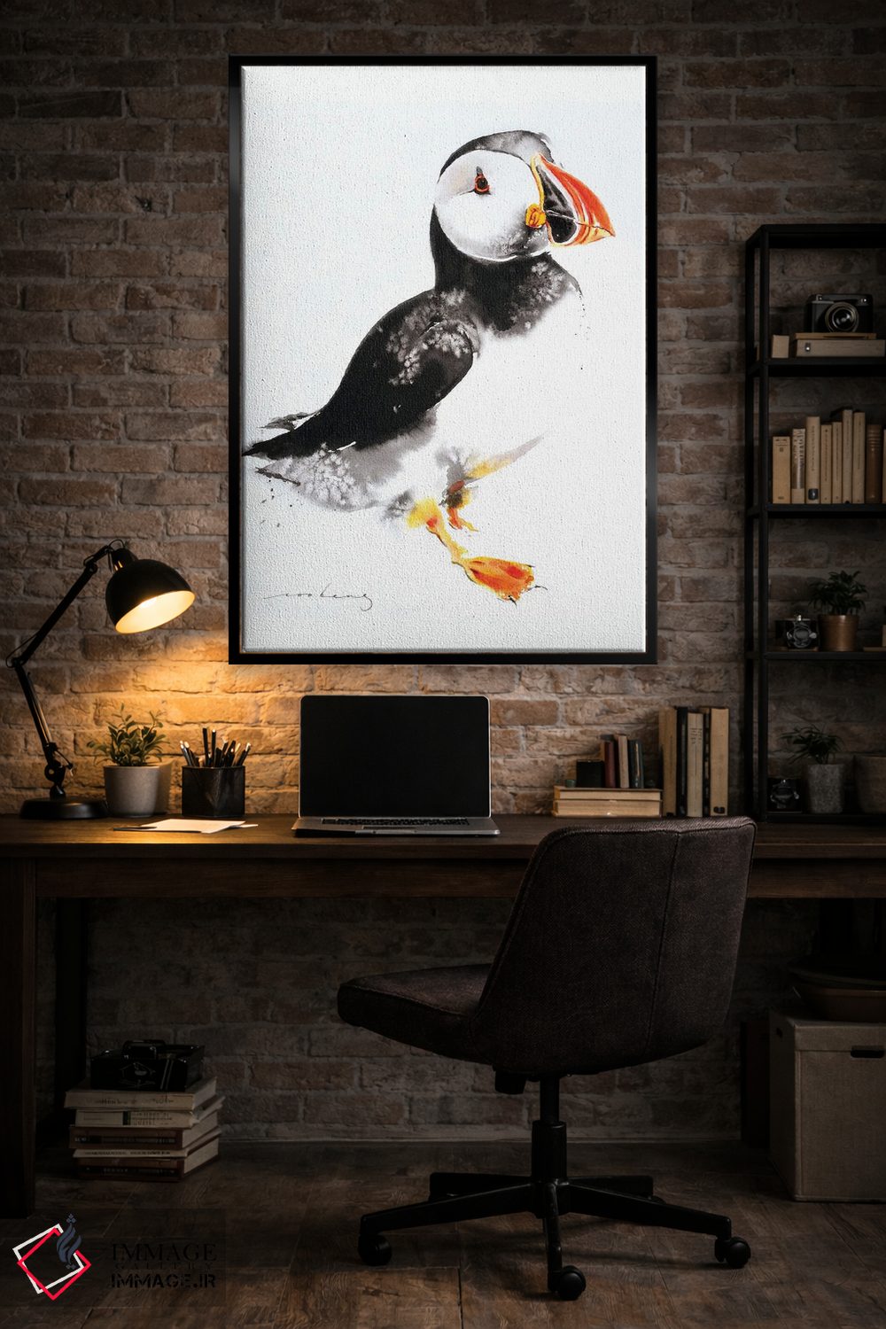 تابلو دکوراتیو پافین ۲ اثر سو بنگ لیم - D5B