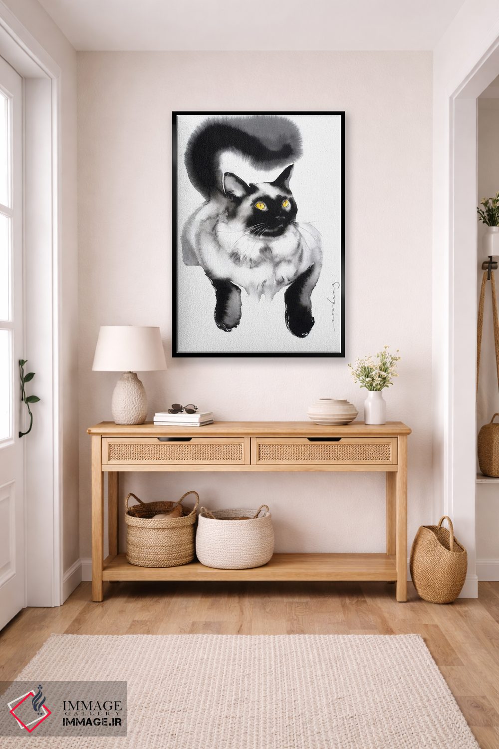 تابلو دکوراتیو ظرافت مخملی ۳ اثر سو بنگ لیم - D5B