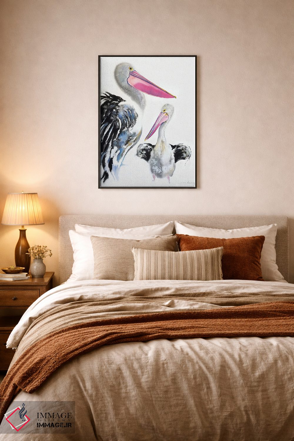 تابلو دکوراتیو پلیکان باوقار اثر سو بنگ لیم - D6B