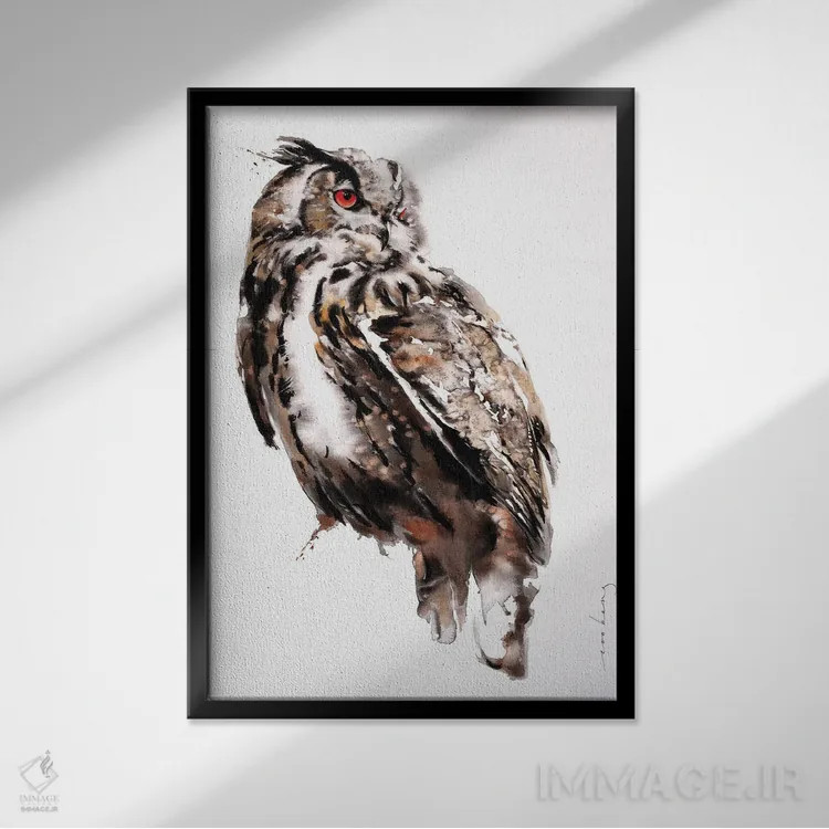 تابلو دکوراتیو خرد اثر سو بنگ لیم - نمای قابدار مشکی