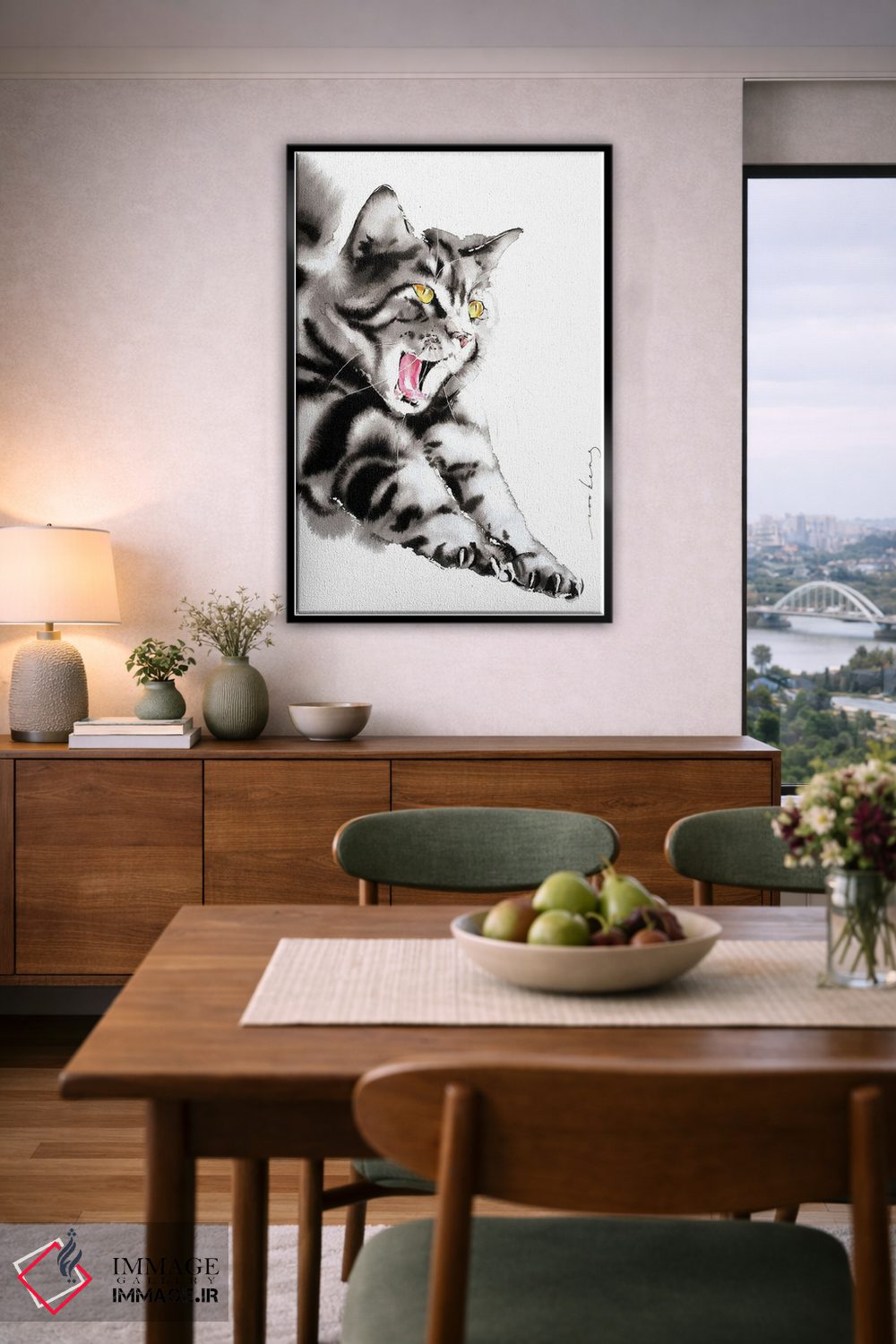 تابلو دکوراتیو خمیازه لذت بخش اثر سو بنگ لیم - D6B