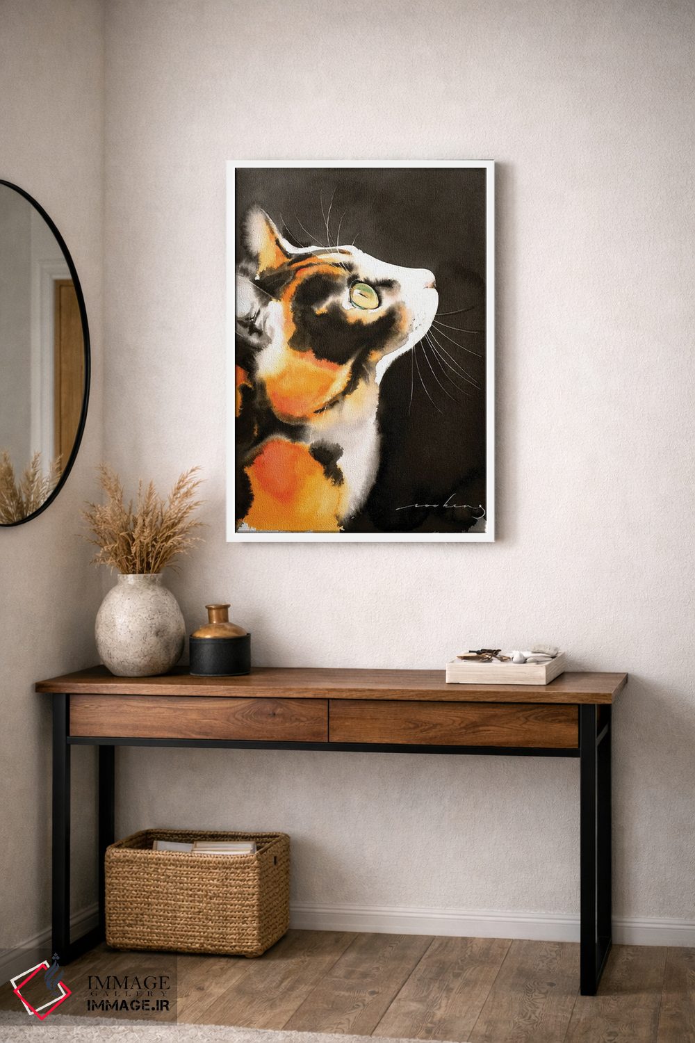 تابلو دکوراتیو نگرنده شبانه اثر سو بنگ لیم - D4W