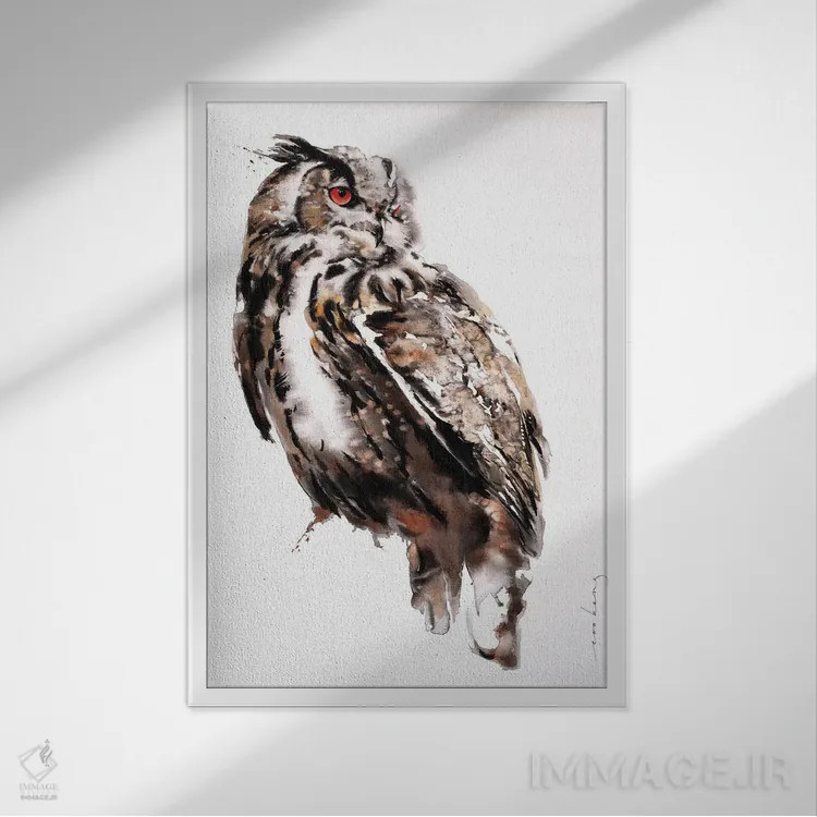 تابلو دکوراتیو خرد اثر سو بنگ لیم - نمای قابدار سفید