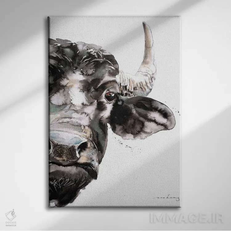 تابلو دکوراتیو نیو III اثر سو بنگ لیم - نمای روبهرو روی دیوار