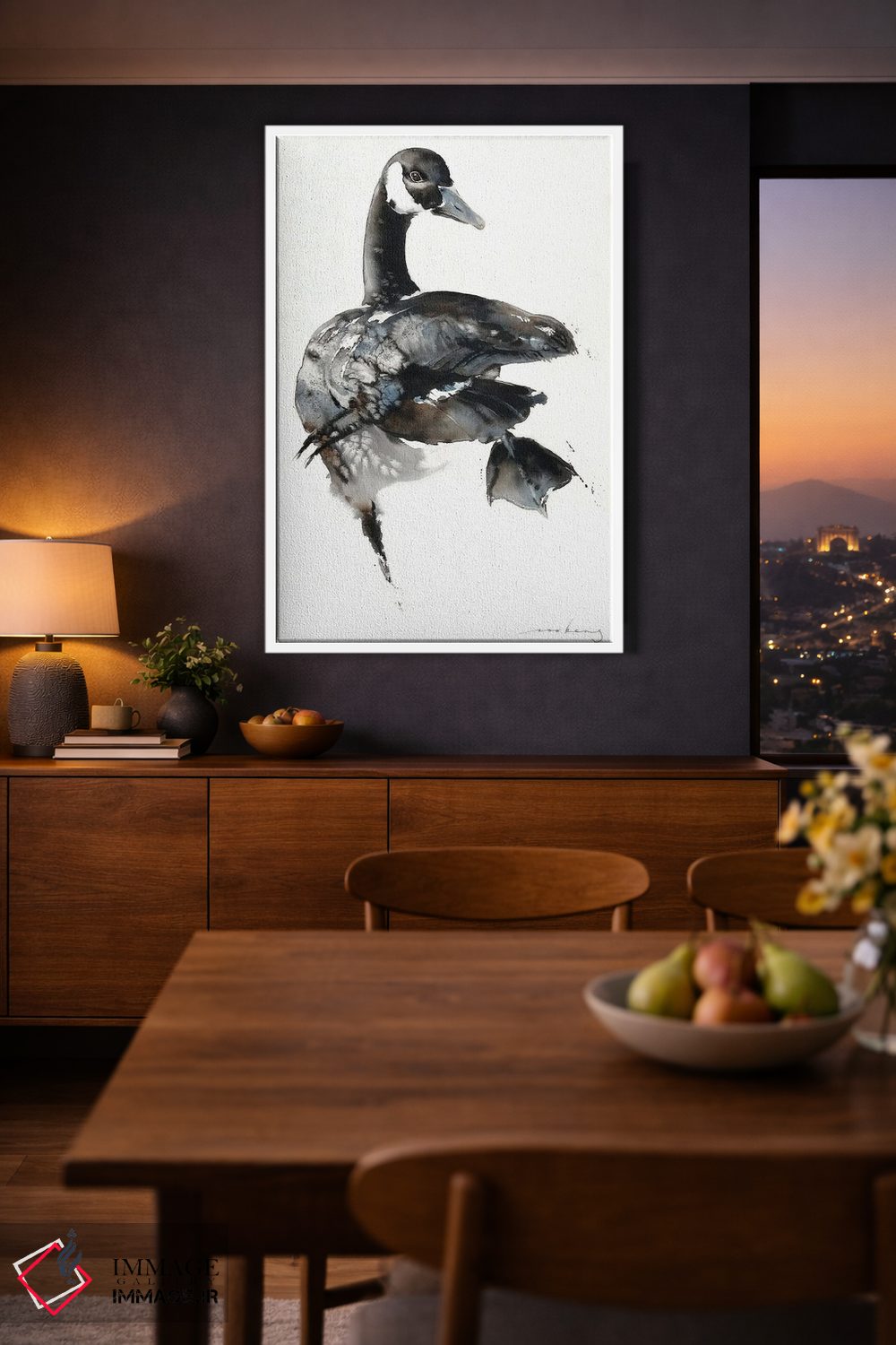 تابلو دکوراتیو رقص غازها اثر سو بنگ لیم - D4W