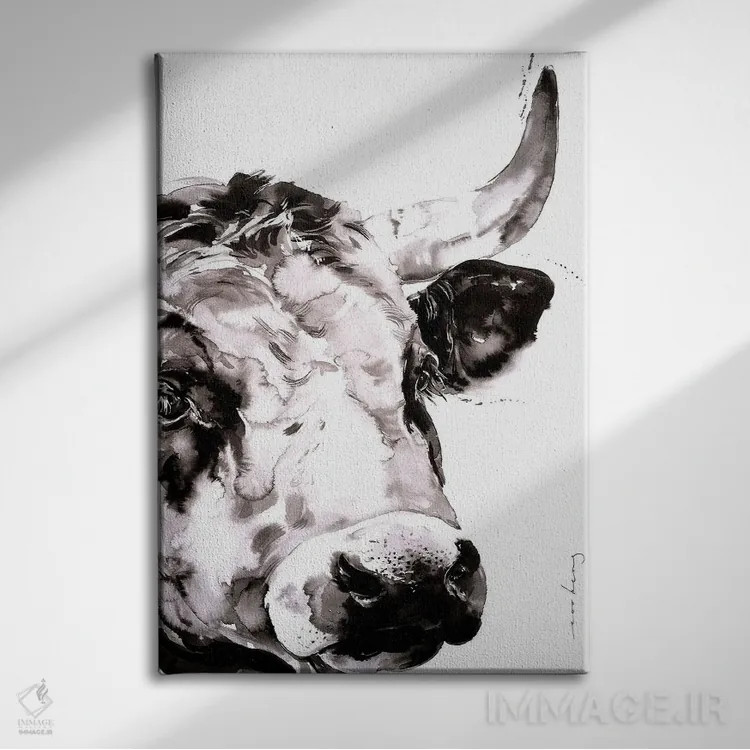 تابلو دکوراتیو نیو IV اثر سو بنگ لیم - نمای روبهرو روی دیوار