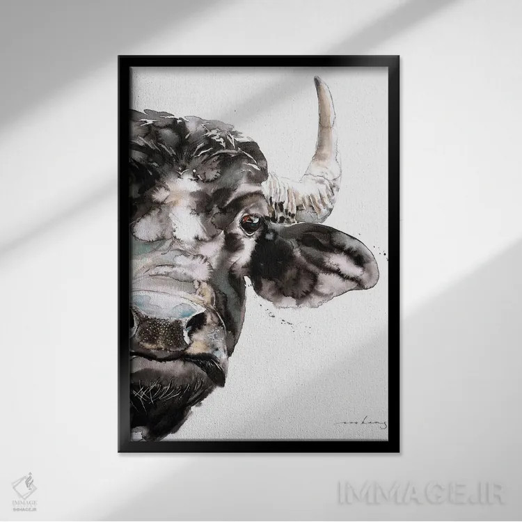 تابلو دکوراتیو نیو III اثر سو بنگ لیم - نمای قابدار مشکی