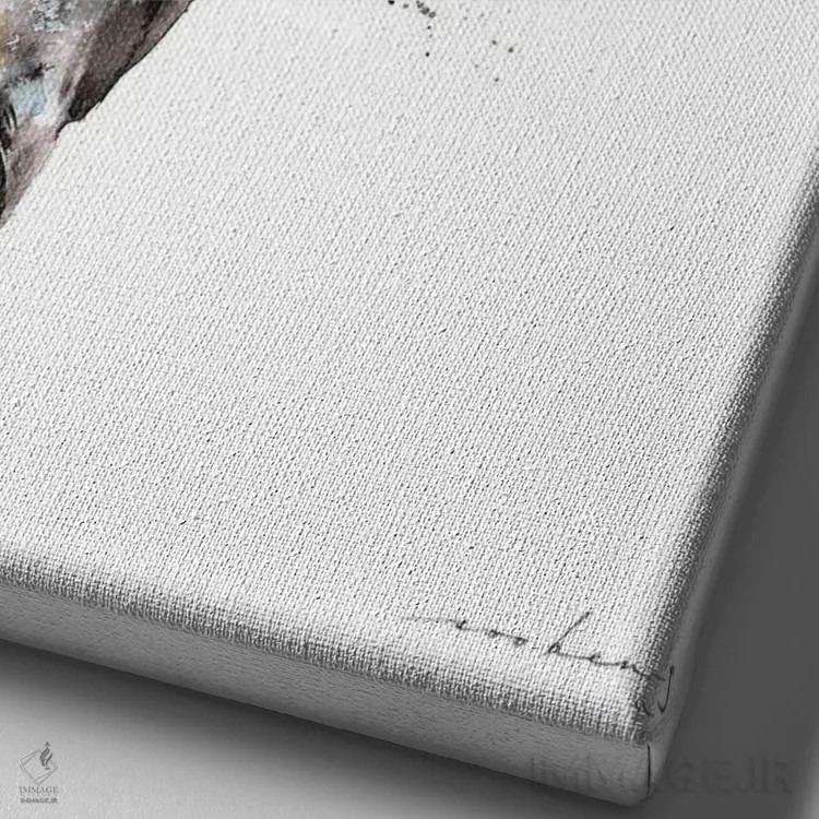 تابلو دکوراتیو نیو III اثر سو بنگ لیم - نمای نزدیک بافت بوم