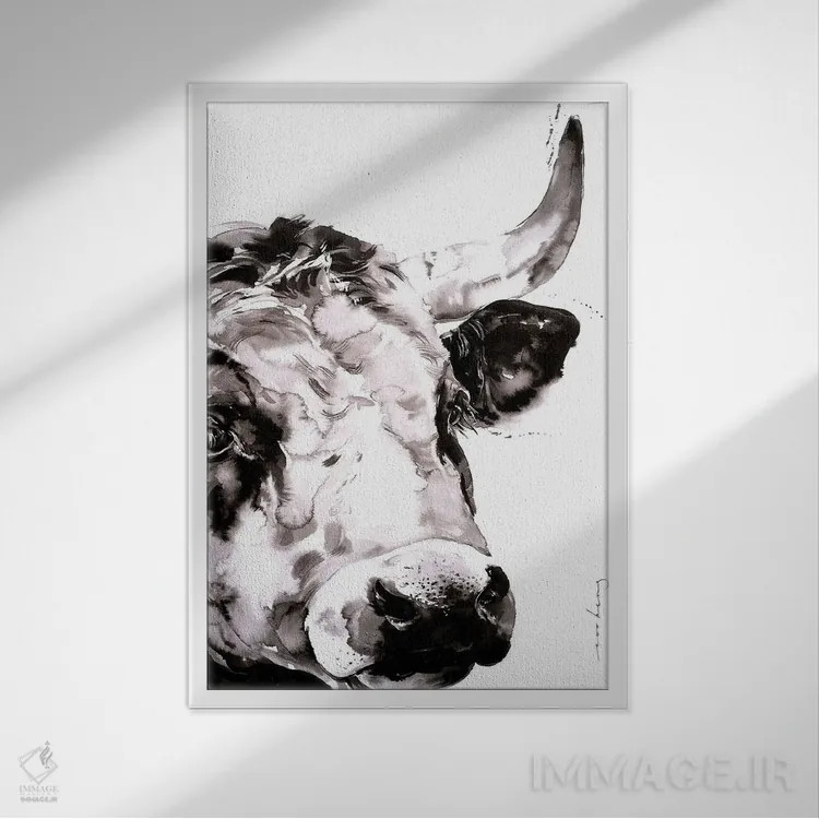 تابلو دکوراتیو نیو IV اثر سو بنگ لیم - نمای قابدار سفید