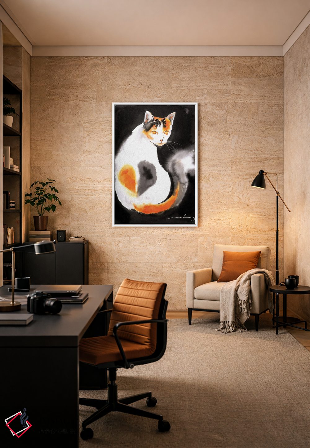 تابلو دکوراتیو نشان عشق ۲ اثر سو بنگ لیم - D6W