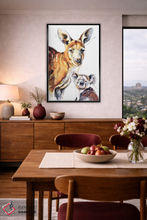 تابلو دکوراتیو دوستان استرالیایی II اثر سو بنگ لیم - D5B