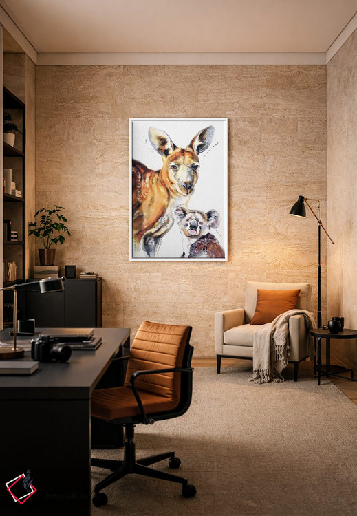 تابلو دکوراتیو دوستان استرالیایی II اثر سو بنگ لیم - D6W