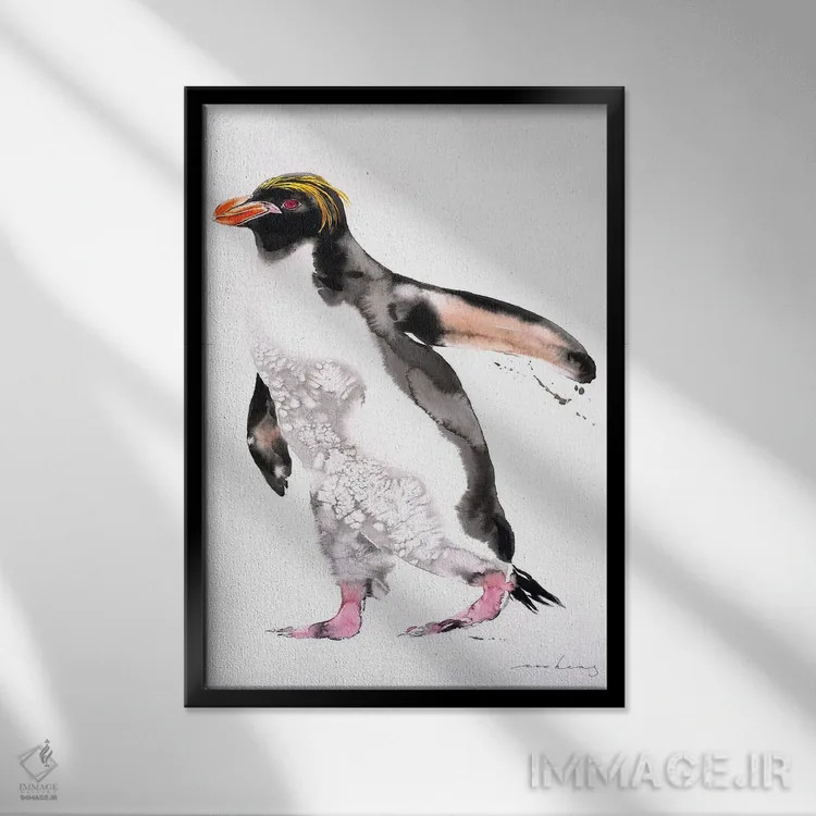 تابلو دکوراتیو گام های سلطنتی اثر سو بنگ لیم - نمای قابدار مشکی