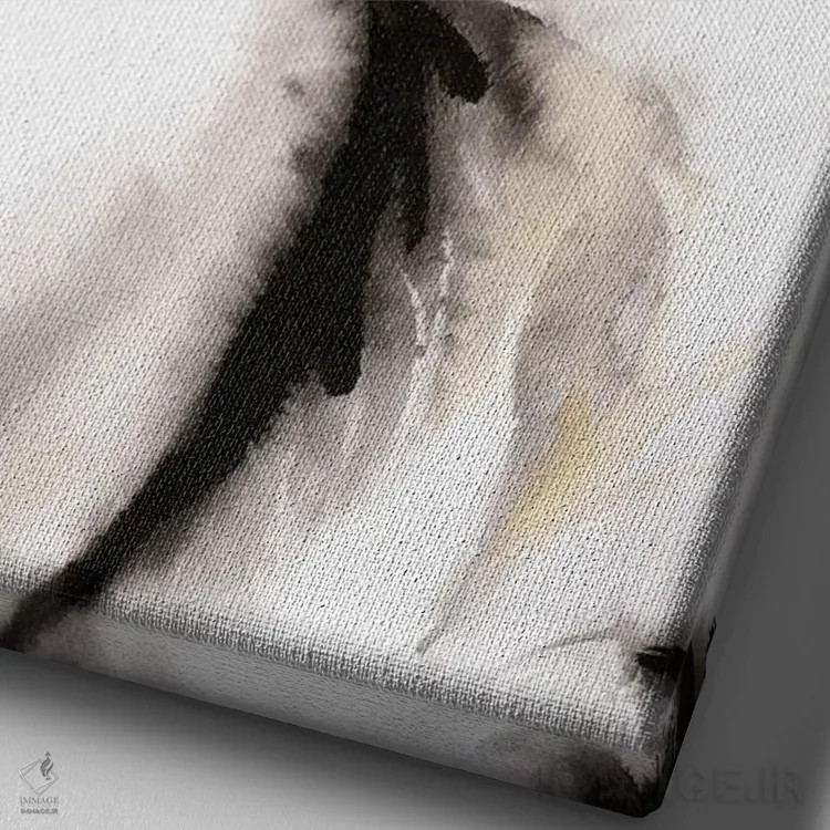 تابلو دکوراتیو سلام کیتی اثر سو بنگ لیم - نمای نزدیک بافت بوم