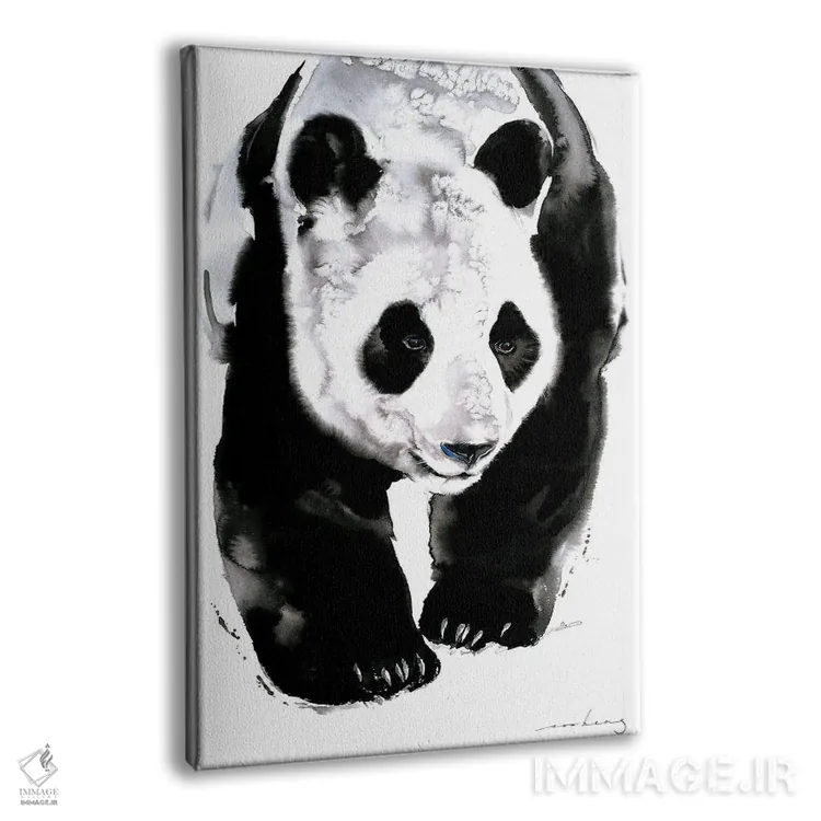 تابلو دکوراتیو رد پای پاندا اثر سو بنگ لیم - نمای پرسپکتیو محصول