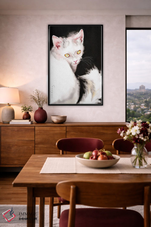 تابلو دکوراتیو سلام کیتی اثر سو بنگ لیم - D6B