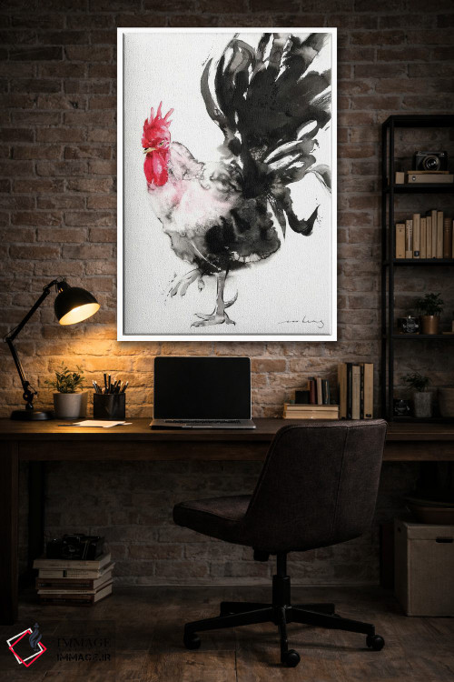 تابلو دکوراتیو جذابیت خروس اثر سو بنگ لیم - D3W