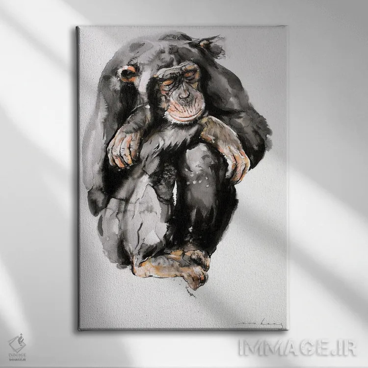 تابلو دکوراتیو افسردگی قرنطینه اثر سو بنگ لیم - نمای روبهرو روی دیوار