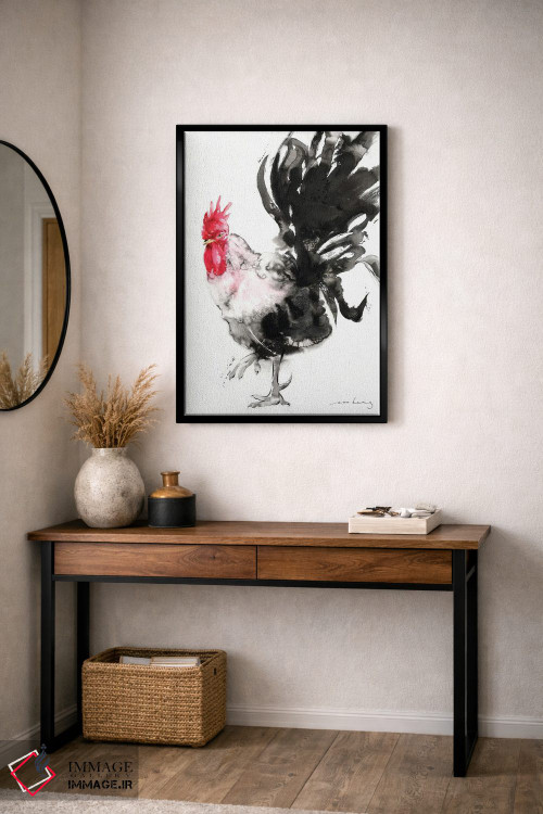 تابلو دکوراتیو جذابیت خروس اثر سو بنگ لیم - D4B