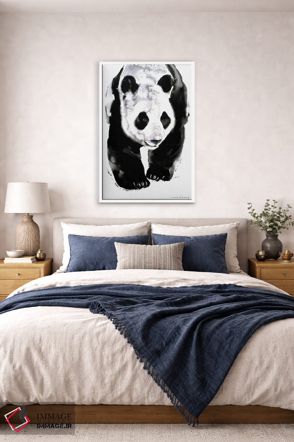 تابلو دکوراتیو رد پای پاندا اثر سو بنگ لیم - D5W