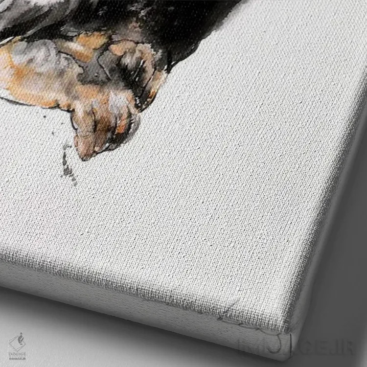 تابلو دکوراتیو افسردگی قرنطینه اثر سو بنگ لیم - نمای نزدیک بافت بوم