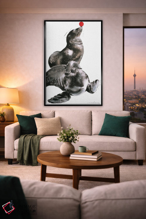 تابلو دکوراتیو لذت آرامش اثر سو بنگ لیم - D2B