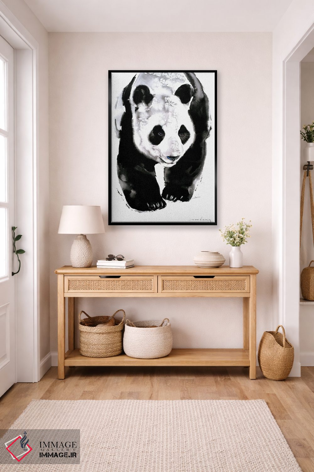 تابلو دکوراتیو رد پای پاندا اثر سو بنگ لیم - D6B