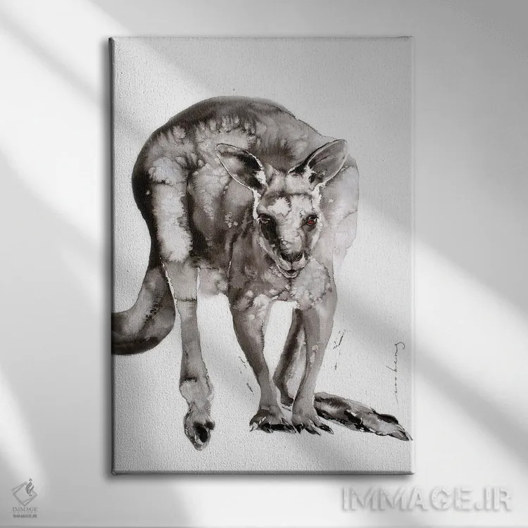 تابلو دکوراتیو پرش استرالیایی اثر سو بنگ لیم - نمای روبهرو روی دیوار