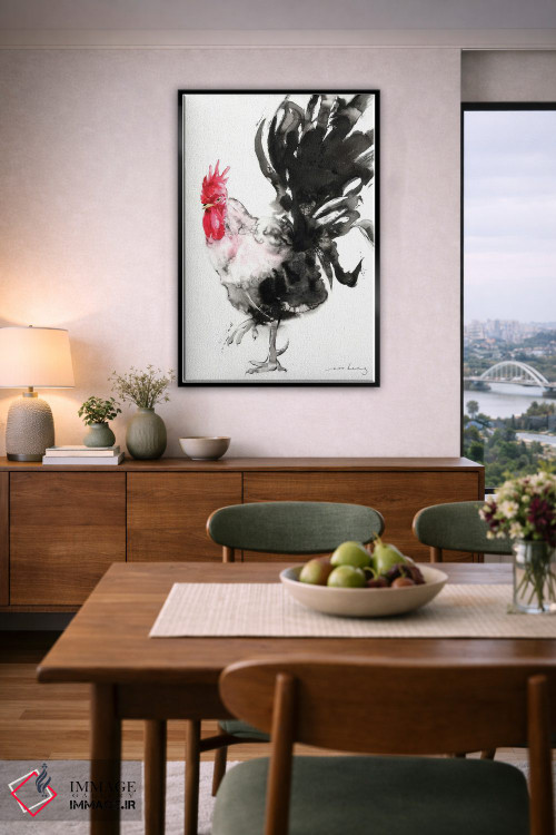 تابلو دکوراتیو جذابیت خروس اثر سو بنگ لیم - D5B