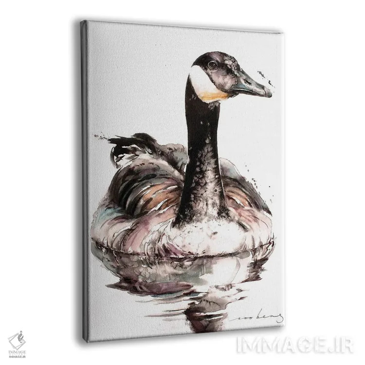 تابلو دکوراتیو بازتاب های اردک نر اثر سو بنگ لیم - نمای پرسپکتیو محصول