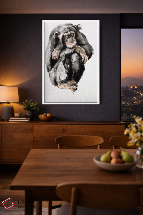 تابلو دکوراتیو افسردگی قرنطینه اثر سو بنگ لیم - D3W