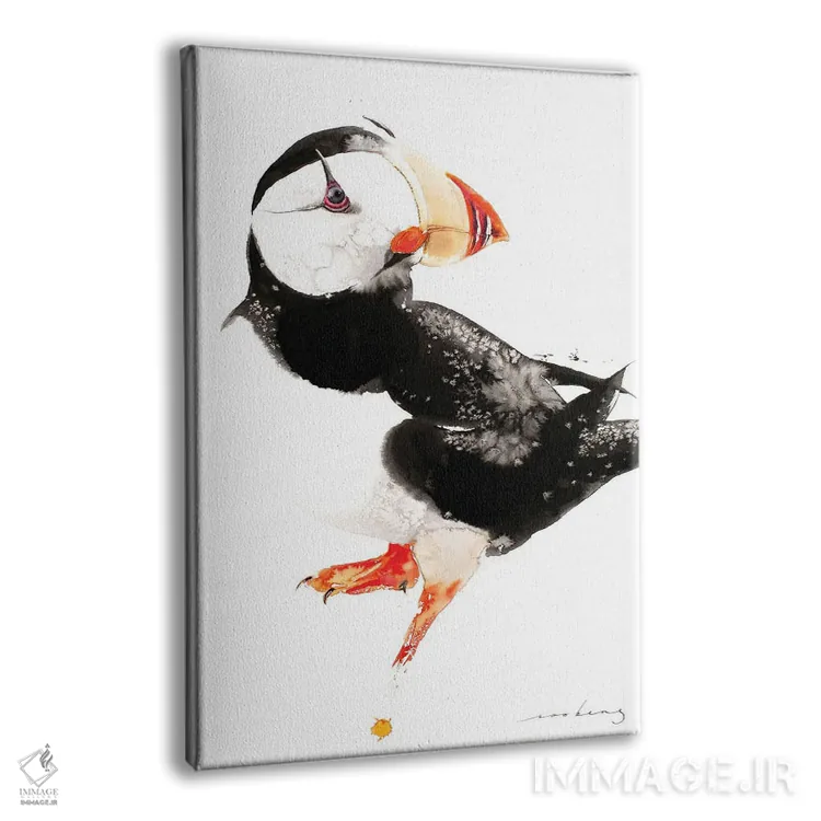 تابلو دکوراتیو پافین اثر سو بنگ لیم - نمای پرسپکتیو محصول