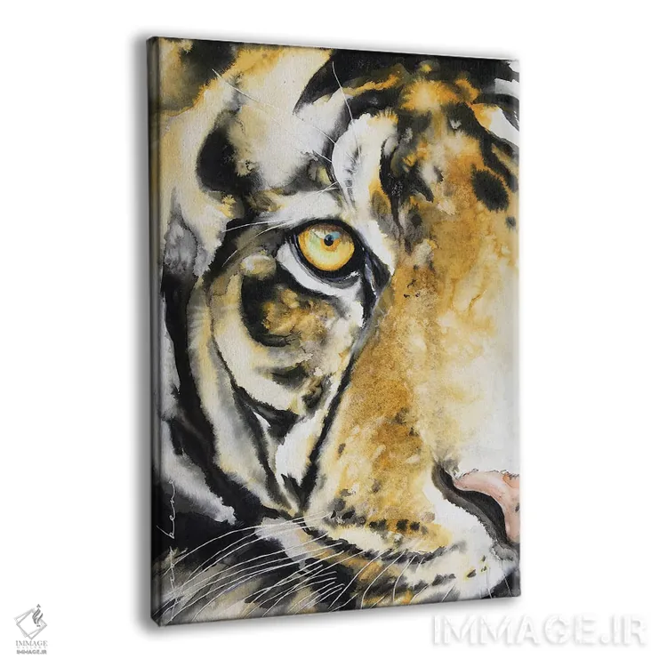 تابلو دکوراتیو ببر آبی II اثر سو بنگ لیم - نمای پرسپکتیو محصول